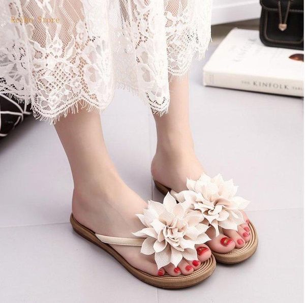 slippers with flowers summer women's outerwear beach shoes seaside soakable fashion vacation all-matching., Black
slippers with flowers summer women's outerwear beach shoes seaside soakable fashion vacation all-matching., Black