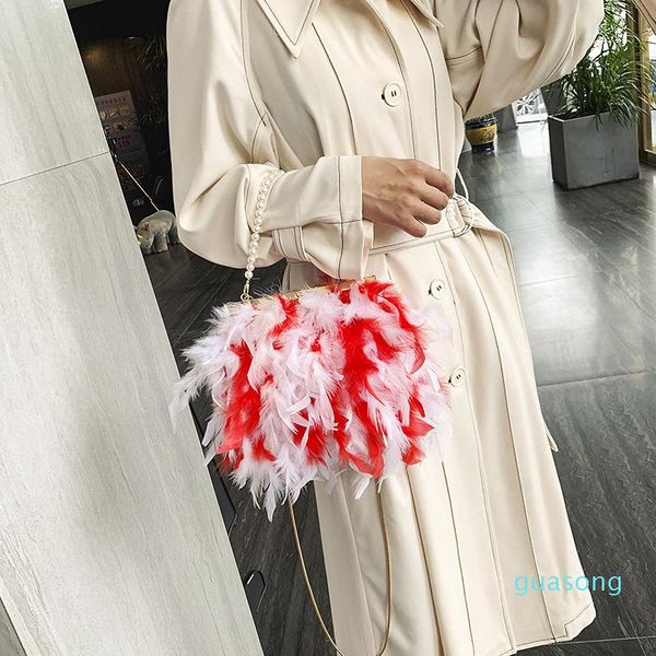 luxury leather women evening bags pearl chain turkey feathers shoulder bag ladies day clutch party evening bags chain crossbody bags
luxury leather women evening bags pearl chain turkey feathers shoulder bag ladies day clutch party evening bags chain crossbody bags