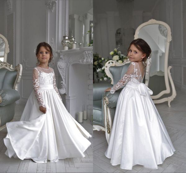 elegant white sheer long sleeves flower girl dress cute appliqued big bow princess birthday party gownl formal wedding dresses, White;blue
elegant white sheer long sleeves flower girl dress cute appliqued big bow princess birthday party gownl formal wedding dresses, White;blue