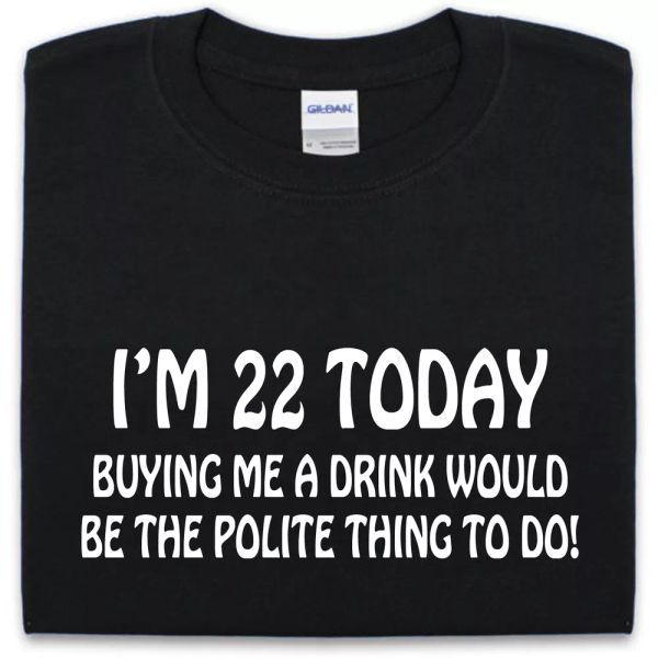22. Geburtstag T-Shirt S-XXL Lustig Scherz Geschenk Neuheit Herren Damen Beer, White;black
22. Geburtstag T-Shirt S-XXL Lustig Scherz Geschenk Neuheit Herren Damen Beer, White;black