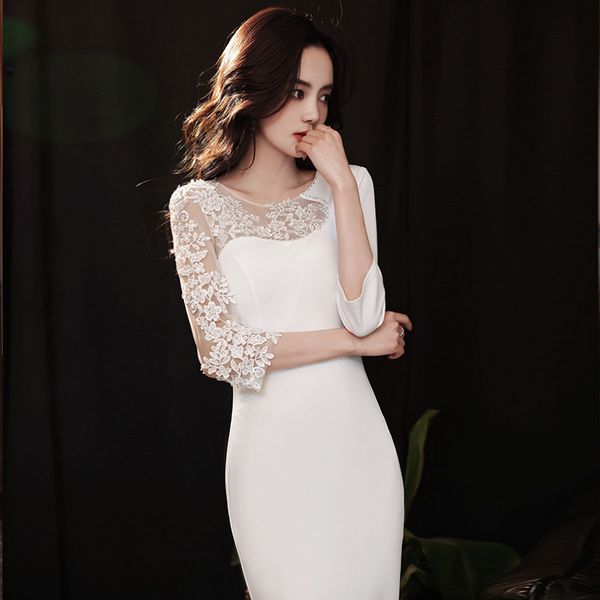 fishtail evening female 2021 foreign style summer banquet temperament celebrity long white drs can be worn at ordinary tim, Black;gray
fishtail evening female 2021 foreign style summer banquet temperament celebrity long white drs can be worn at ordinary tim, Black;gray