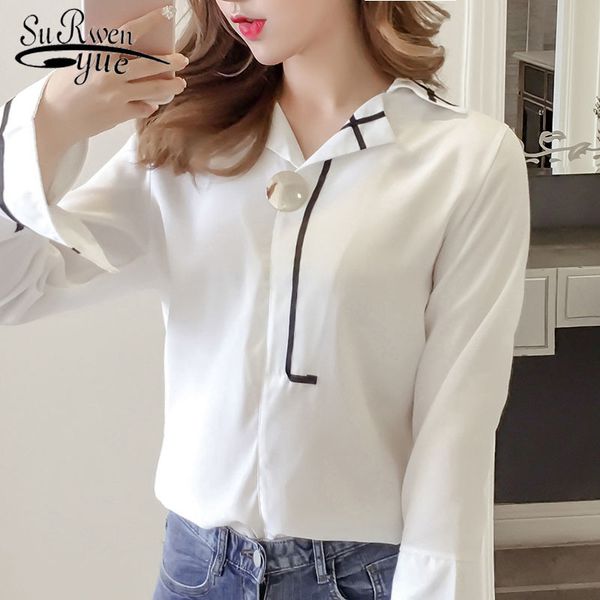fashion women's shirt chiffon blouse long sleeve autumn blouses ol feminine blusas 1485 45 210521, White
fashion women's shirt chiffon blouse long sleeve autumn blouses ol feminine blusas 1485 45 210521, White