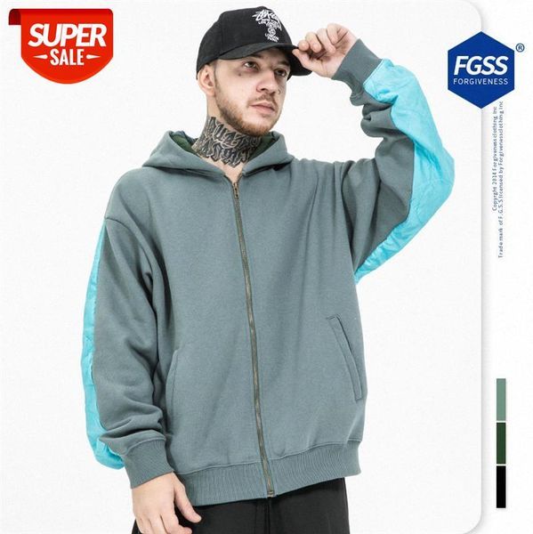 autumn and winter tide brand retro solid color stitching contrast zipper hooded jacket men #ul8v, Black
autumn and winter tide brand retro solid color stitching contrast zipper hooded jacket men #ul8v, Black
