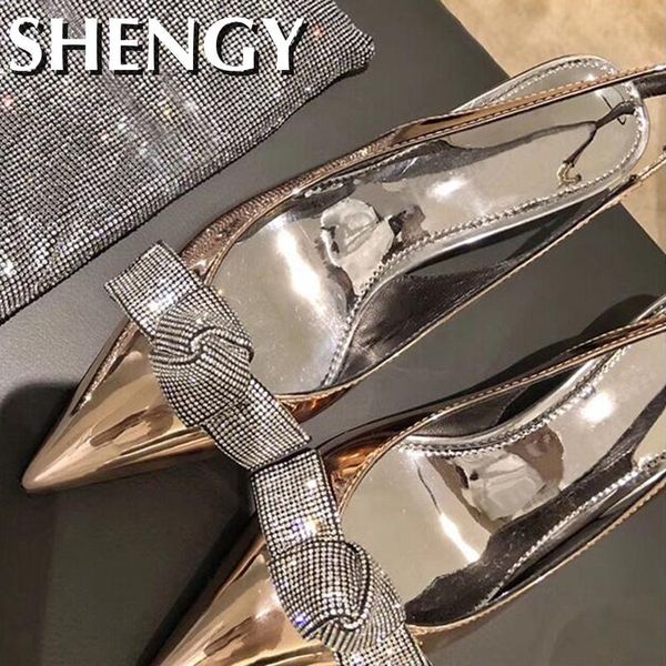 dress shoes shy bling rhinestone bowknot sandals ladies pumps pointed toe silver party women high heels elegant wedding, Black 
dress shoes shy bling rhinestone bowknot sandals ladies pumps pointed toe silver party women high heels elegant wedding, Black
