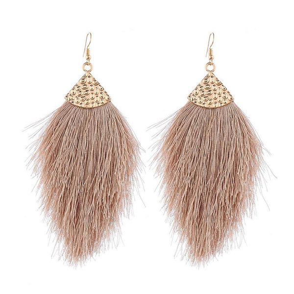 dangle & chandelier elegant khaki cotton thread tassel drop earrings for women exaggerated gold color long charm jewelry, Silver
dangle & chandelier elegant khaki cotton thread tassel drop earrings for women exaggerated gold color long charm jewelry, Silver