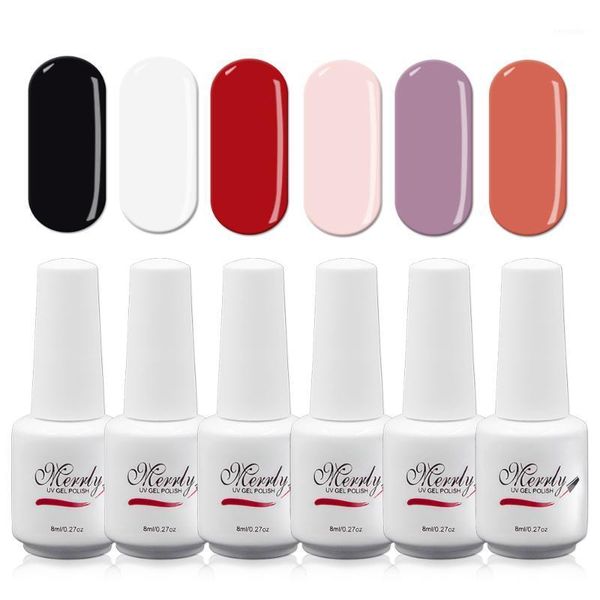 merrly gel nail polish set 6pcs long lasting uv kit for art design manicure1, Red;pink
merrly gel nail polish set 6pcs long lasting uv kit for art design manicure1, Red;pink