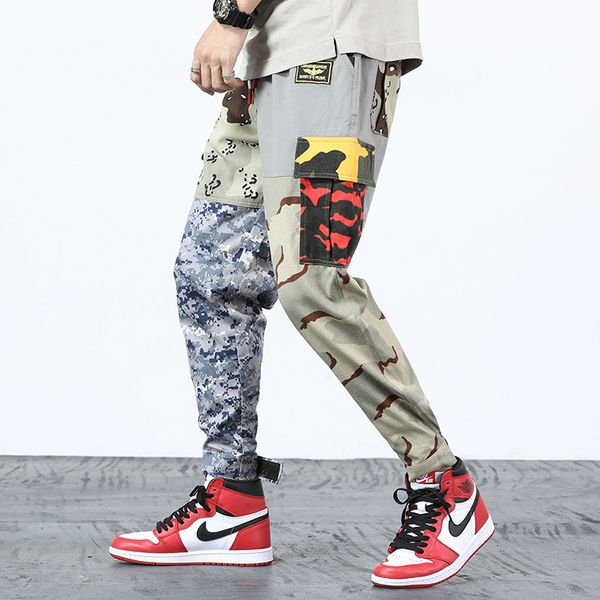 men's pants casual camouflage trousers loose nine-point sweatpants big pockets with elastic waist 691 w8pk, Black
men's pants casual camouflage trousers loose nine-point sweatpants big pockets with elastic waist 691 w8pk, Black