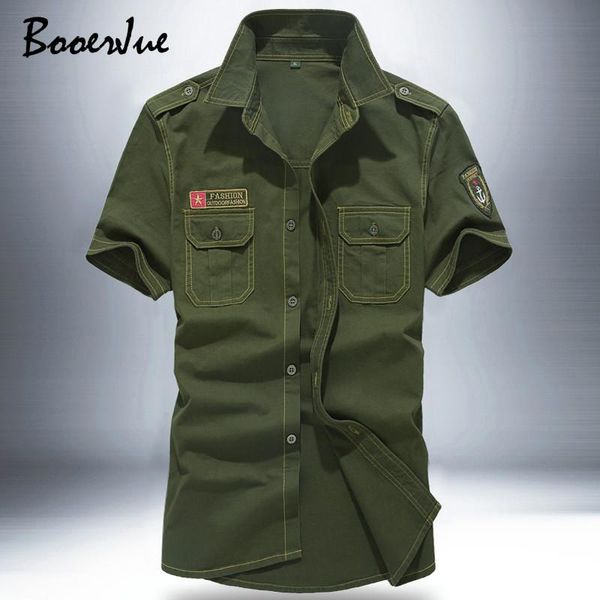 men's casual shirts plus size short sleeve summer men cotton armband military mens male multi-pocket chemise homme -6xl, White;black
men's casual shirts plus size short sleeve summer men cotton armband military mens male multi-pocket chemise homme -6xl, White;black