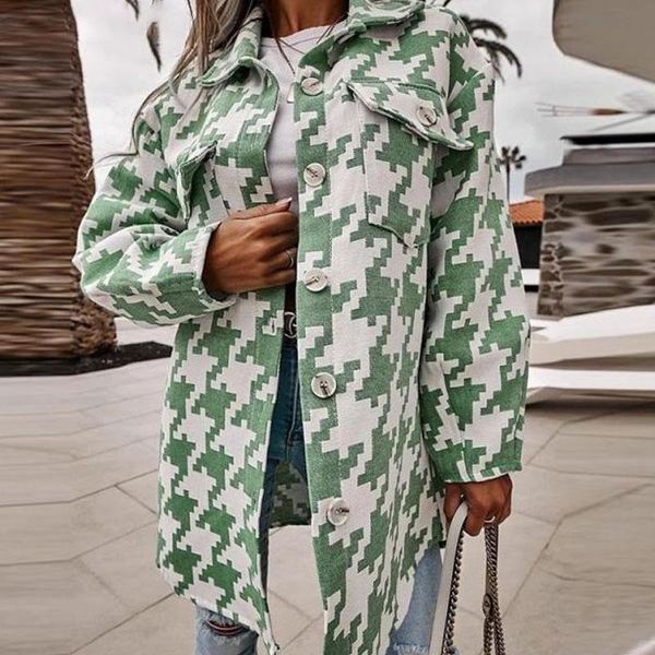 women's jackets women button jacket coat single breasted printing elegant ladies mid-length cardigan winter long sleeve autumn 2021 fa, Black;brown
women's jackets women button jacket coat single breasted printing elegant ladies mid-length cardigan winter long sleeve autumn 2021 fa, Black;brown