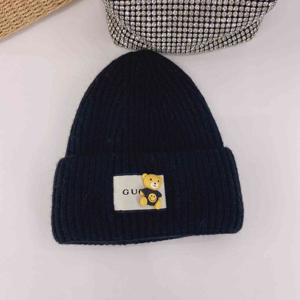 label little bear wool hat female fashion versatile knitted autumn and winter warm pullover wardrobe accessories, Blue;gray
label little bear wool hat female fashion versatile knitted autumn and winter warm pullover wardrobe accessories, Blue;gray
