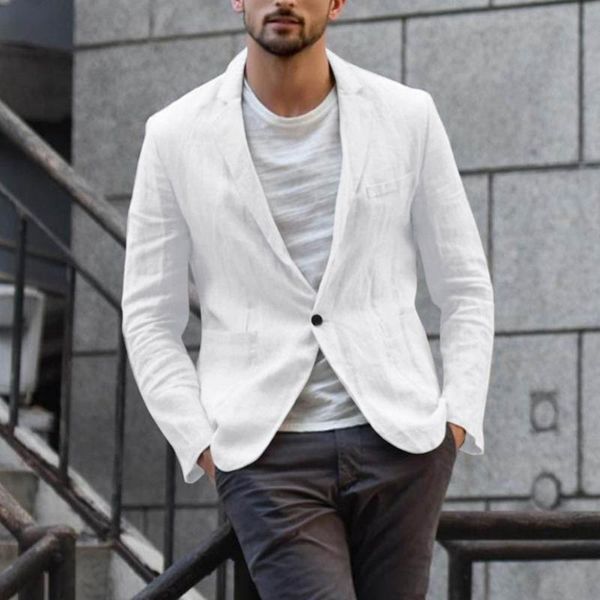 men's suits & blazers men autumn solid color long sleeve pockets cotton linen slim blazer coat jacket coats brand clothing korean style, White;black
men's suits & blazers men autumn solid color long sleeve pockets cotton linen slim blazer coat jacket coats brand clothing korean style, White;black