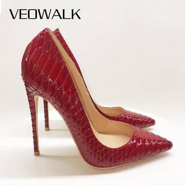 dress shoes veowalk burgundy crocodile-effect women pointy toe stilettos high heels slip on pumps wine red ladies party, Black
dress shoes veowalk burgundy crocodile-effect women pointy toe stilettos high heels slip on pumps wine red ladies party, Black
