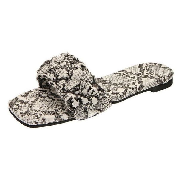 slippers beach sandals casual flip flops women shoes fashion snake print braided charm open-toe flat set foot vacation, Black
slippers beach sandals casual flip flops women shoes fashion snake print braided charm open-toe flat set foot vacation, Black