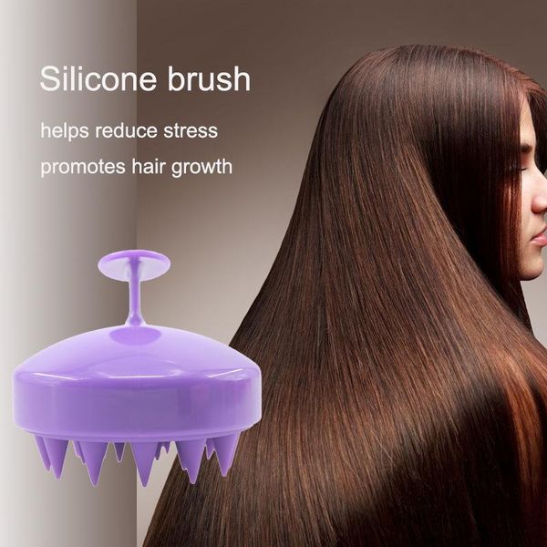 hair brushes 4 colors handheld silicone scalp shampoo massage brush washing shower comb mini head meridian, Silver
hair brushes 4 colors handheld silicone scalp shampoo massage brush washing shower comb mini head meridian, Silver