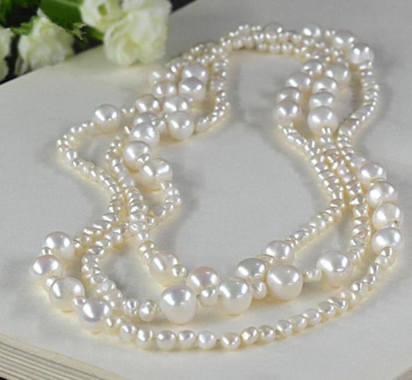 style sell natural white pink purple 3-4 mm 9-10 freshwater pearl sweater chain necklace 160 cm long f chains, Silver
style sell natural white pink purple 3-4 mm 9-10 freshwater pearl sweater chain necklace 160 cm long f chains, Silver