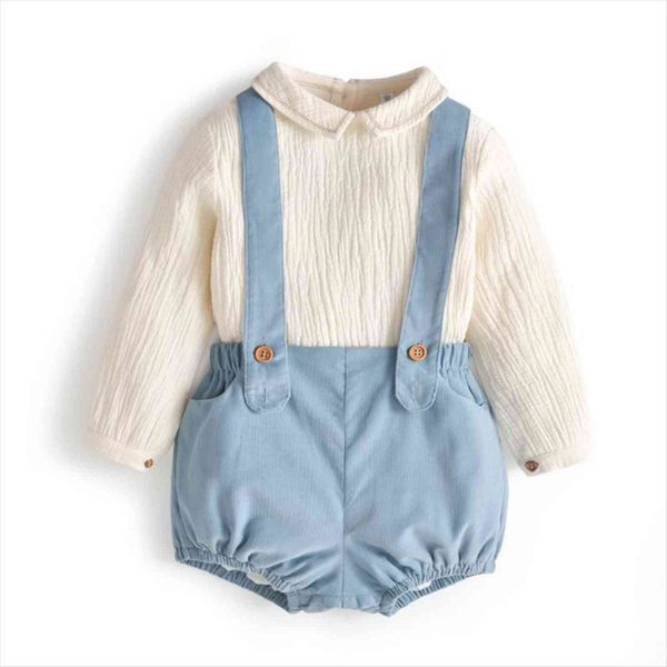 2pcs children spanish boutique clothing baby boys birthday baptism clothes set toddler long sleeve white shirt blue overalls
2pcs children spanish boutique clothing baby boys birthday baptism clothes set toddler long sleeve white shirt blue overalls