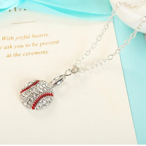 pendant necklaces baseball necklace sport for alloy crystal jewelry, Silver
pendant necklaces baseball necklace sport for alloy crystal jewelry, Silver