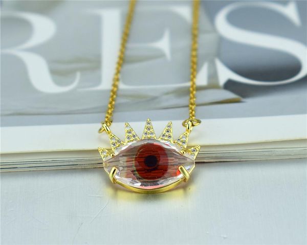 pendant necklaces fashion simple temperament crystal zircon necklace female turkey evil eye gift, Silver
pendant necklaces fashion simple temperament crystal zircon necklace female turkey evil eye gift, Silver