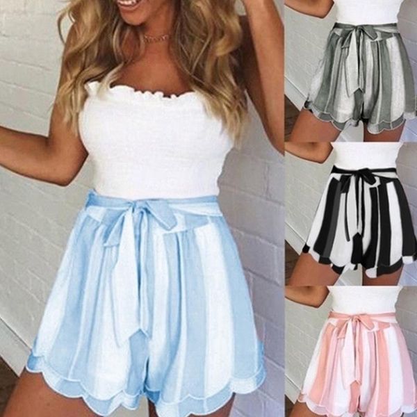 women's shorts short women stripe printing ruffle high waist bandage easy elastic casual pants feminino spodenki damskie, White;black
women's shorts short women stripe printing ruffle high waist bandage easy elastic casual pants feminino spodenki damskie, White;black