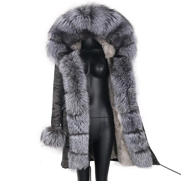 women's fur & faux 2021 women fashion winter natural real collar warm big outerwear detachable coat female long jacket, Black
women's fur & faux 2021 women fashion winter natural real collar warm big outerwear detachable coat female long jacket, Black