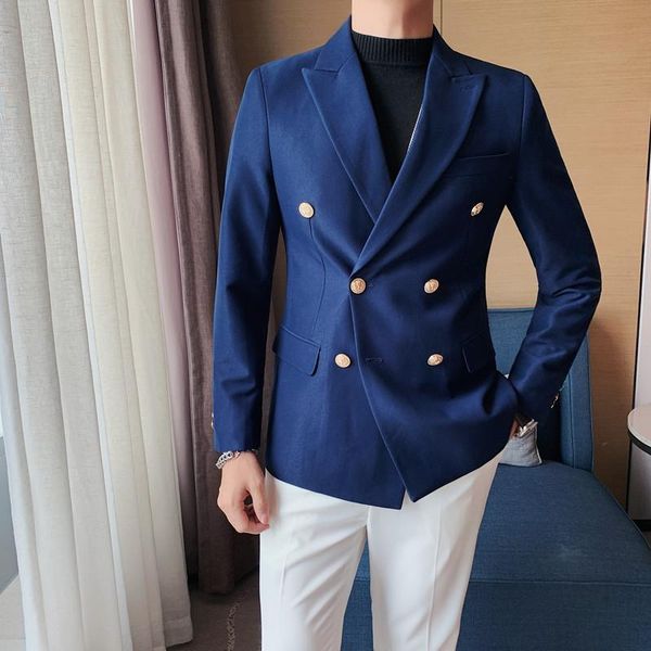 men's suits & blazers stylish business casual suit jacket men slim fit prom tuxedos vintage double breasted formal wedding grooms blaze, White;black
men's suits & blazers stylish business casual suit jacket men slim fit prom tuxedos vintage double breasted formal wedding grooms blaze, White;black