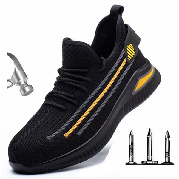 boots fashion men designer steel toe cap indestructible anti smashing protective safety shoes work, Black
boots fashion men designer steel toe cap indestructible anti smashing protective safety shoes work, Black