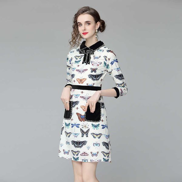 women summer designer elegant bow pocket slim cocktail party robe female vintage white mini dress vestidos 210525, Black;gray
women summer designer elegant bow pocket slim cocktail party robe female vintage white mini dress vestidos 210525, Black;gray