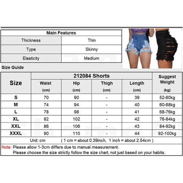2011Plus Size Sexy Ripped Denim Hot Jeans Stretch Skinny Denim Shorts 3XL High Waisted Boyfriend Street Torn Jegging Baggy Hole Jean, Black
2011Plus Size Sexy Ripped Denim Hot Jeans Stretch Skinny Denim Shorts 3XL High Waisted Boyfriend Street Torn Jegging Baggy Hole Jean, Black