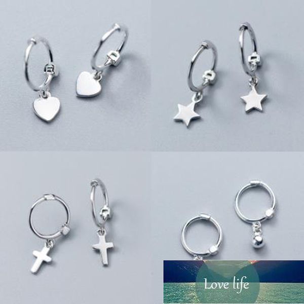 100% 925 solid sterling silver women fashion heart cross star charm stud earrings friendship gift teen girls friends, Golden;silver
100% 925 solid sterling silver women fashion heart cross star charm stud earrings friendship gift teen girls friends, Golden;silver