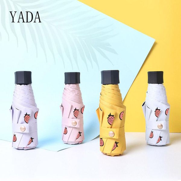 umbrellas yada 2021 ins fruit strawberry rainy pocket light 5 folding umbrella for women uv mini small manual ys200011
umbrellas yada 2021 ins fruit strawberry rainy pocket light 5 folding umbrella for women uv mini small manual ys200011