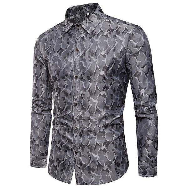 men's casual shirts camouflage shiny design long sleeve shirt men slim fit party dj dress costume homme male social, White;black
men's casual shirts camouflage shiny design long sleeve shirt men slim fit party dj dress costume homme male social, White;black