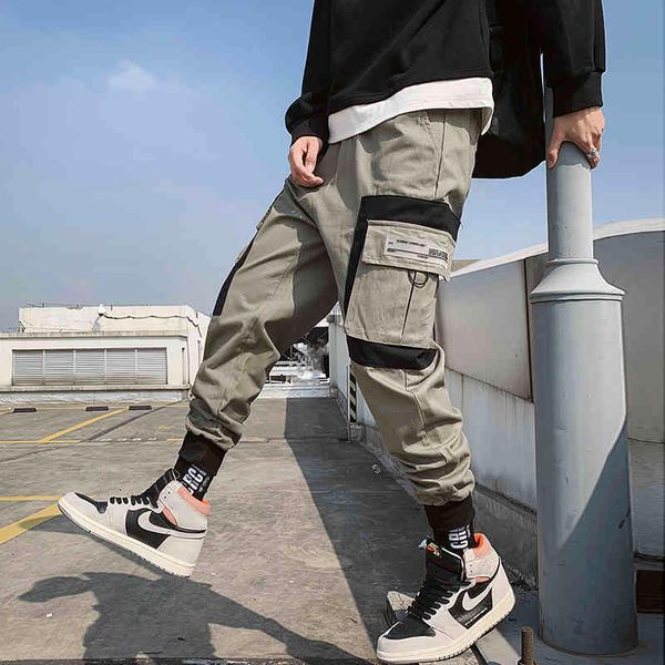men's pants hip-hop boy multi-pocket elastic waist harem streetwear punk casual jogger ankle length, Black
men's pants hip-hop boy multi-pocket elastic waist harem streetwear punk casual jogger ankle length, Black