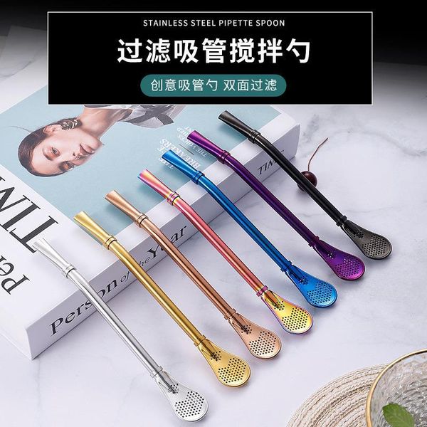 drinking straws reusable spoon tea filter straw yerba mate strainer stainless steel gourd for loose coffee
drinking straws reusable spoon tea filter straw yerba mate strainer stainless steel gourd for loose coffee