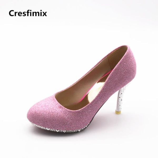 cresfimix women fashion spring & summer slip on high heels female party shinning heel shoes cute pink wedding dress, Black
cresfimix women fashion spring & summer slip on high heels female party shinning heel shoes cute pink wedding dress, Black