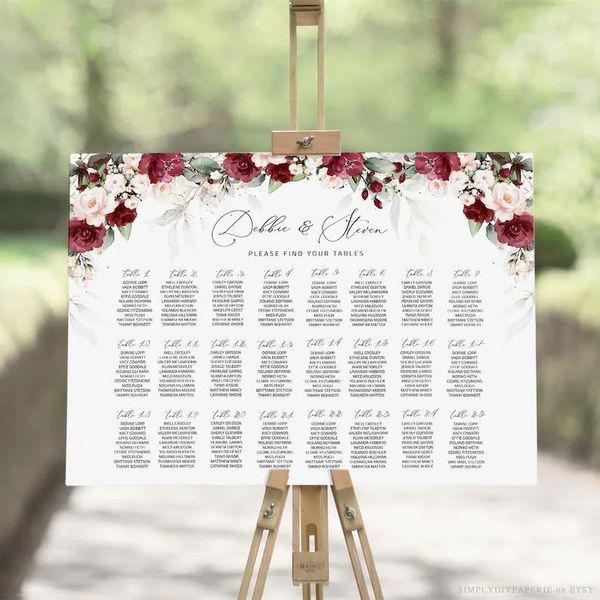 party decoration blooming plant series - burgundy wedding seating chart, floral sign, and blush, romantic
party decoration blooming plant series - burgundy wedding seating chart, floral sign, and blush, romantic