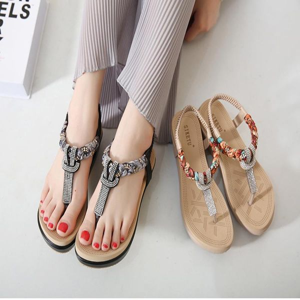 sandals 2021 summer ethnic style women's shoes beach seaside slope with rhinestone cloth large size woven, Black
sandals 2021 summer ethnic style women's shoes beach seaside slope with rhinestone cloth large size woven, Black