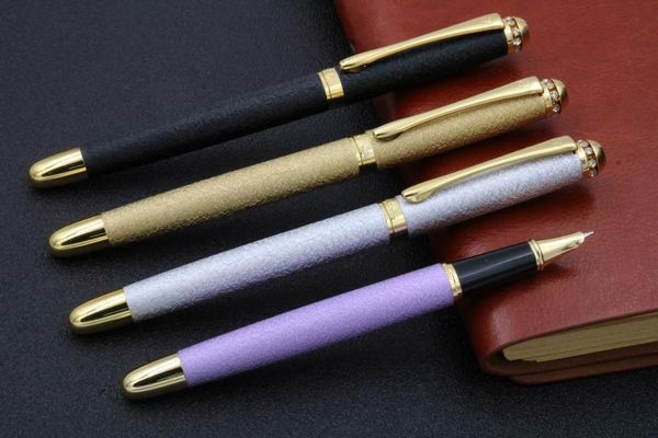 matte purple student golden clip white stone decoration gift fountain pen pens
matte purple student golden clip white stone decoration gift fountain pen pens