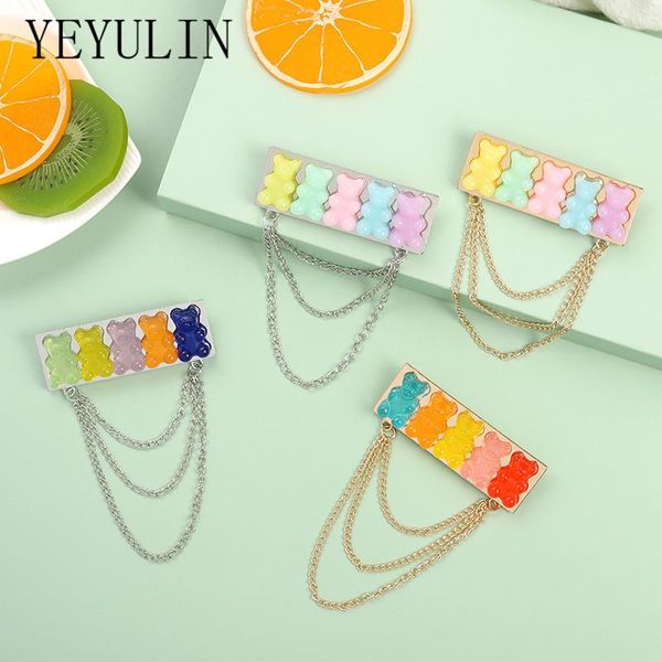 pins, brooches 1pcs gummy cute bear chain brooch colorful jelly enamel pendant pins badges for women girls clothes bag accessoreis, Gray
pins, brooches 1pcs gummy cute bear chain brooch colorful jelly enamel pendant pins badges for women girls clothes bag accessoreis, Gray