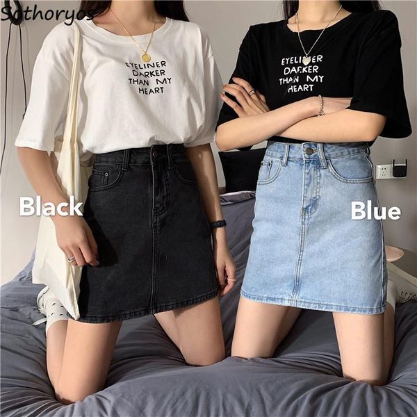 skirts denim women simple vintage casual summer students womens mini skirt all-match korean style streetwear high waist ulzzang, Black
skirts denim women simple vintage casual summer students womens mini skirt all-match korean style streetwear high waist ulzzang, Black