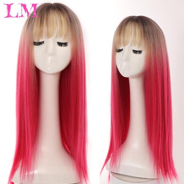 synthetic wigs lm gray blue stitching color wig long streight wavy hair cosplay two tone ombre women, Black
synthetic wigs lm gray blue stitching color wig long streight wavy hair cosplay two tone ombre women, Black