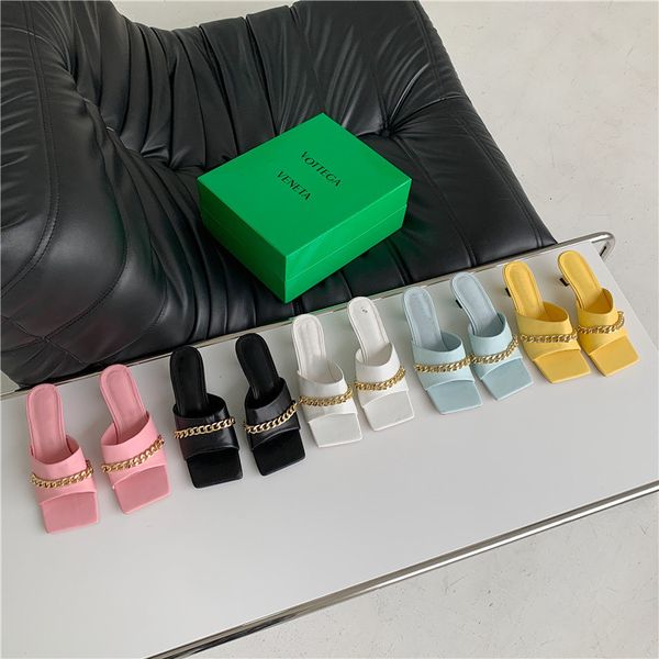 slippers bailamos brand women square toe metal chain shallow slip on low heels lady fenty beauty slides elegant slide edhu, Black
slippers bailamos brand women square toe metal chain shallow slip on low heels lady fenty beauty slides elegant slide edhu, Black