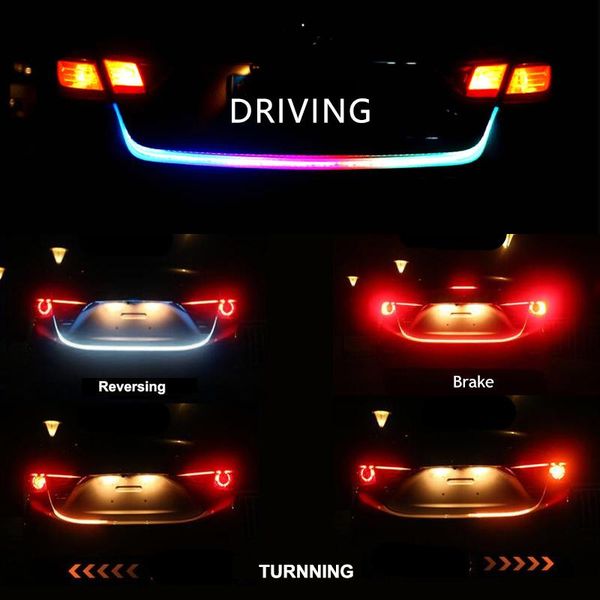 emergency lights car rear trunk tail light 120cm colorful dynamic reverse warning led strip 12v auto additional brake follow turn signal lam
emergency lights car rear trunk tail light 120cm colorful dynamic reverse warning led strip 12v auto additional brake follow turn signal lam