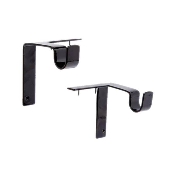 2pc single hang curtain rod holders bracket into window frame black 2021 hooks & rails
2pc single hang curtain rod holders bracket into window frame black 2021 hooks & rails