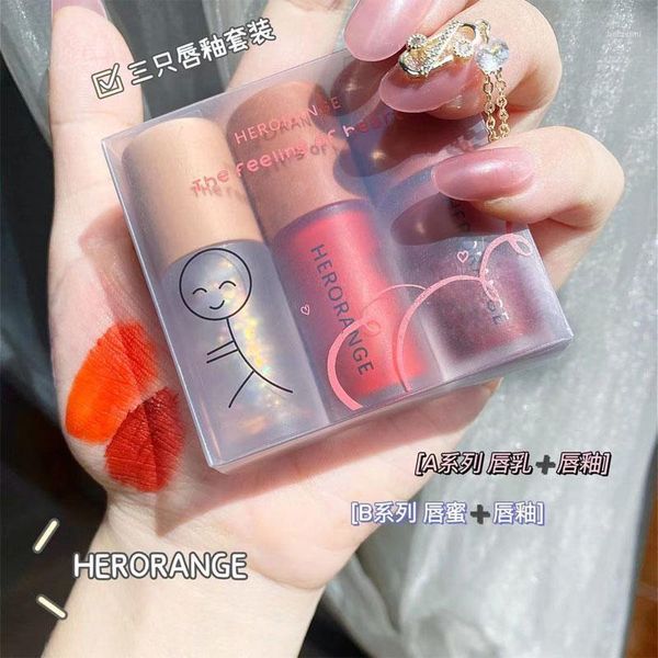 3pcs/set matte lip gloss by herorange with moisture oil cream long lasting orange red brown liquid lipstick ac2981
3pcs/set matte lip gloss by herorange with moisture oil cream long lasting orange red brown liquid lipstick ac2981