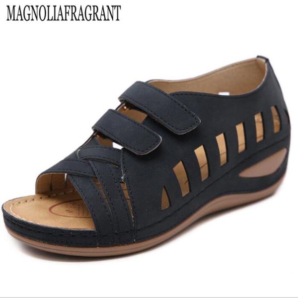 summer retro woman sandals slope with rome fish mouth hollow out women's fashion sewing thread women hy633, Black
summer retro woman sandals slope with rome fish mouth hollow out women's fashion sewing thread women hy633, Black