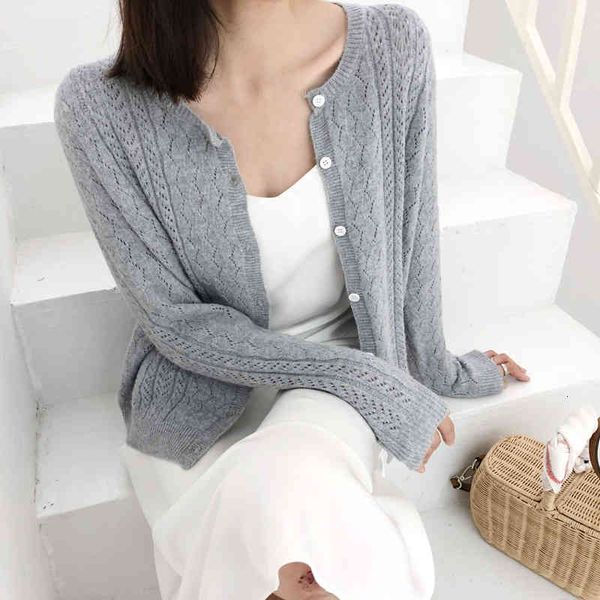 sweater round neck cardigan short loose knit jacket single breasted hollow out girl sweater coat female knitwear, White;black
sweater round neck cardigan short loose knit jacket single breasted hollow out girl sweater coat female knitwear, White;black