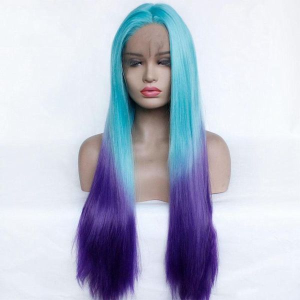 ombre color glueless heat resistant synthetic lace front wig blue to purple cosplay wigs for black women1
ombre color glueless heat resistant synthetic lace front wig blue to purple cosplay wigs for black women1