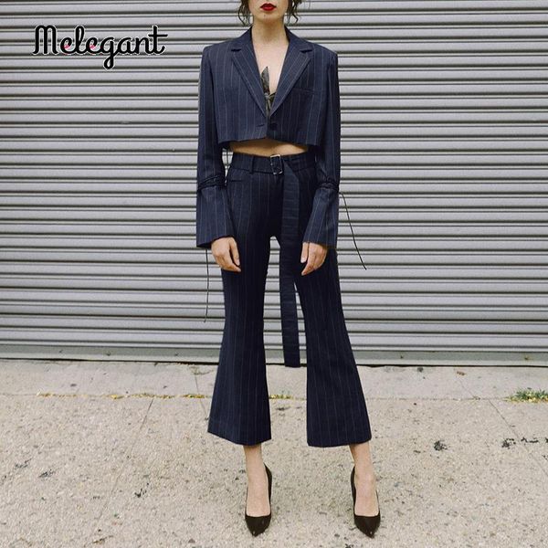 melegant two pieces navy blue autumn winter pant suits high street fashion women stripe jumpsuit lace up bell bottom sets 2021 women's, White
melegant two pieces navy blue autumn winter pant suits high street fashion women stripe jumpsuit lace up bell bottom sets 2021 women's, White