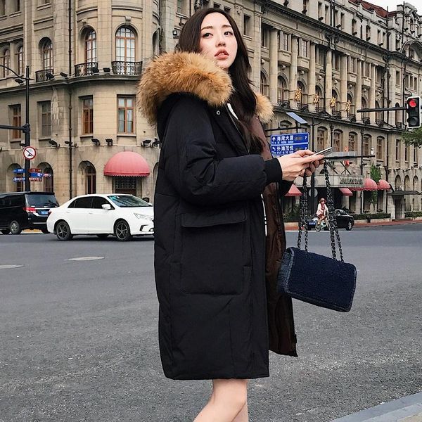 Women's Down & Parkas down Jacket Mid-Length Fashion Slim-Fit Large Fur Collar Winter JZ45, Black
Women's Down & Parkas down Jacket Mid-Length Fashion Slim-Fit Large Fur Collar Winter JZ45, Black
