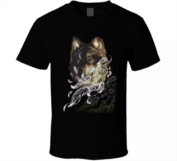 dream catcher wolf, indian dog shirt tee animal spiritual dog t shirt new, White;black
dream catcher wolf, indian dog shirt tee animal spiritual dog t shirt new, White;black